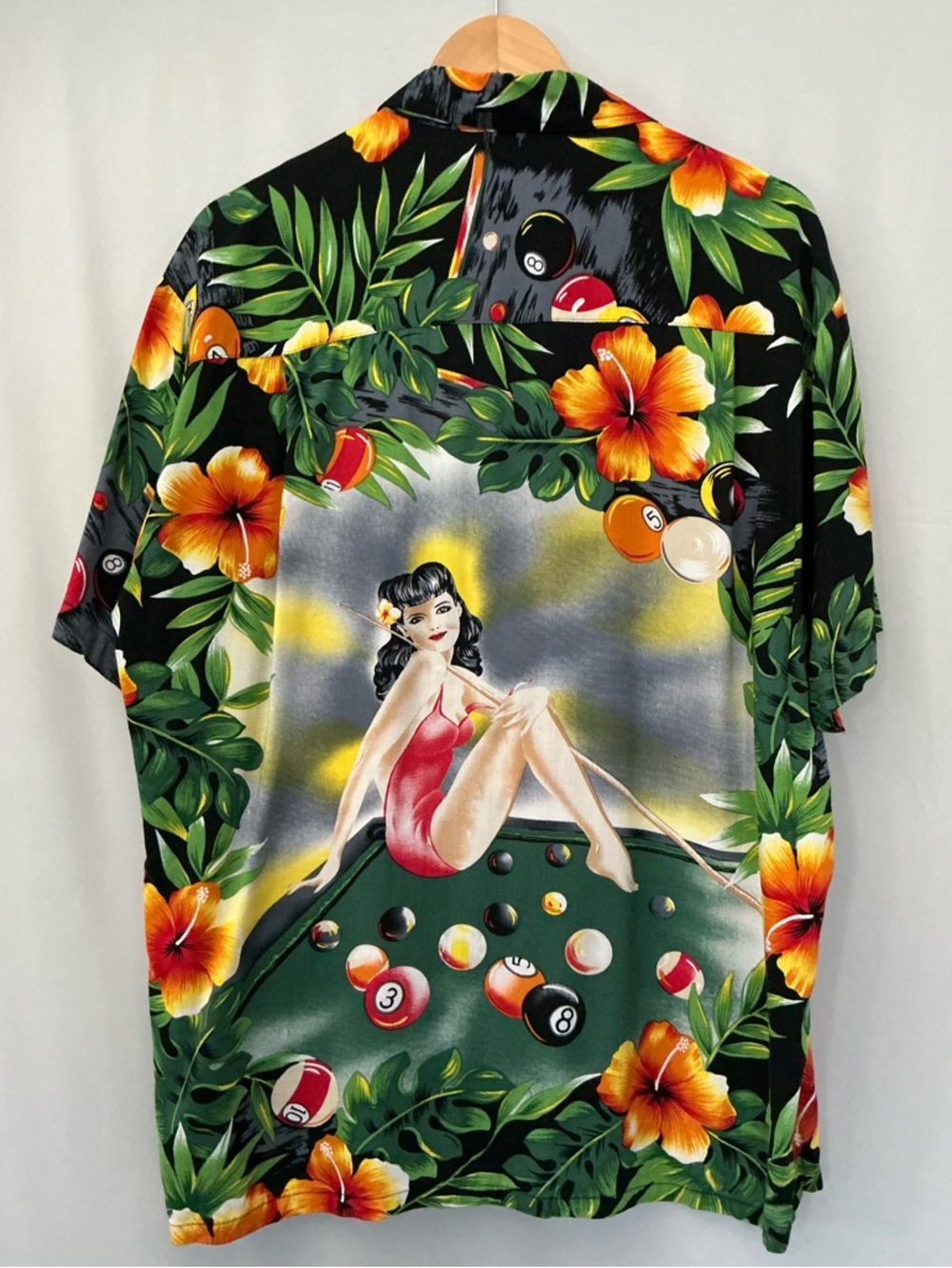 Kennington Billiards Men's Hawaiian Shirt Size L